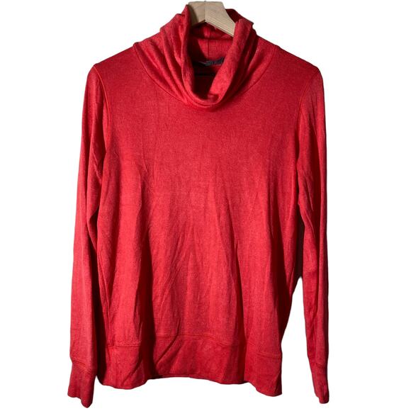 Sunday in Brooklyn Coral Lightweight Turtleneck Sweater Size Small - Picture 1 of 8